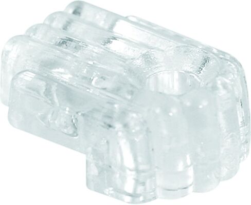 Prime-Line MP9002 Mirror Clip, 1/8 In. Offset, Plastic Construction, Clear with Mounting Fasteners (50 Pack) in Saudi Arabia