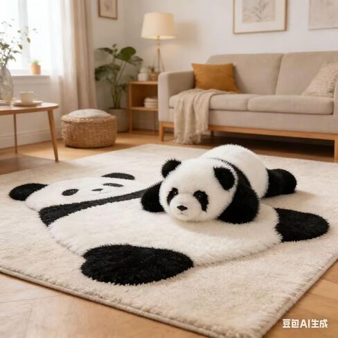 الباندا المحشوة على شكل حيوان، لعبة الباندا القطيفة مقاس 25.4 سم لتخفيف التوتر، لعبة قطيفة لأعياد الميلاد والكريسماس وعيد الحب للأطفال والكبار in Kuwait