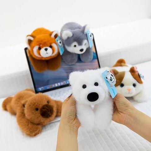 الباندا المحشوة على شكل حيوان، لعبة الباندا القطيفة مقاس 25.4 سم لتخفيف التوتر، لعبة قطيفة لأعياد الميلاد والكريسماس وعيد الحب للأطفال والكبار in Kuwait