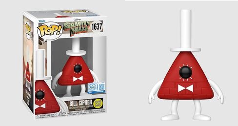 Funko Gravity Falls Bill Cipher Glow in The Dark Pop حصريًا من الفينيل 1637 in Kuwait