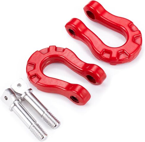 8PCS RC Car Trailer Buckle Metal Tow Shackle Lock Catch Front Bar Rescue Lock Hook Ring Compatible with Axial SCX10 Tamiya CC01 D90 D110 TF2 1/10 RC Crawler Car in Saudi Arabia