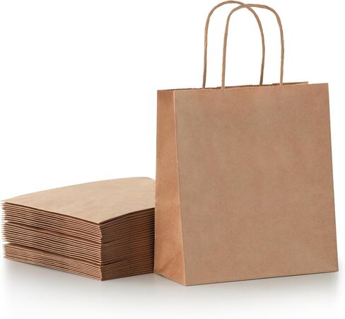 Parmedu Small Paper Gift Bags with Handles - 30 Pack 8.7"x3.5"x7.9" Colorful Party Favor Bags Bulk, Gift Bags for Christmas, Birthdays, Weddings, Festivals, and Parties (6 Colors) in Saudi Arabia