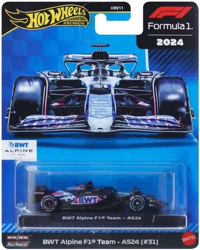سيارة هوت ويلز فورمولا 1 موديل F1 BWT ALPINE A524 Esteban Ocon 31 - مقياس الصب 1:64 - الطول 8 سم - JBM09 in Saudi Arabia
