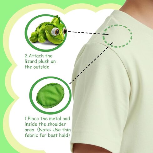 Lizard Plush, Cute Cartoon Chameleon Stuffed Toy with Hidden Magnet in Saudi Arabia