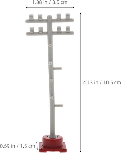 8Pcs Miniature Train Traffic Lights Railroad Model Train Accessories DIY Railroad Lights for Sand Table Decoration Micro Landscape 4.13 x 1.37 x 0.59 inch in Saudi Arabia