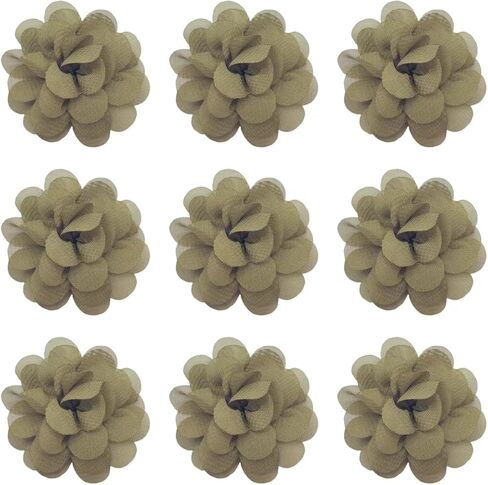 Lmlliang 20pc Chiffon Fabric Flowers Light Blue Chiffon Ruffled Fabric Flower for DIY Handmade Hair Clip,Scrapbooking Flower Headbands Decorative 2Inch in Saudi Arabia