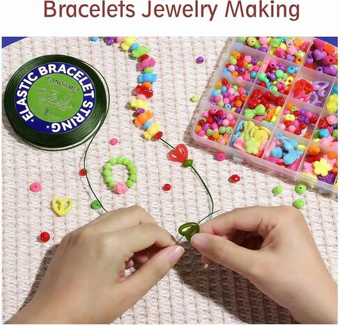 0.6mm Bead Cord Crystal Elastic Stretchy Bracelet String for Jewelry Making Necklace Bracelet Beading Thread-Green in Saudi Arabia