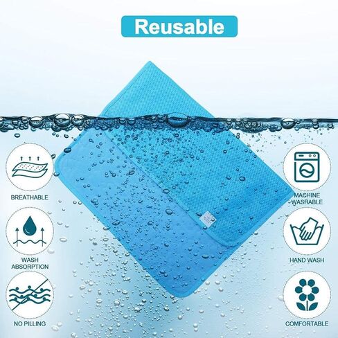 Pet Cooling Mat Ice Silk Washable Cooling Pad Pet Dog Cat Puppy Blanket for Sofa Floors Car Seat(S (50X40cm),Grey) in Saudi Arabia