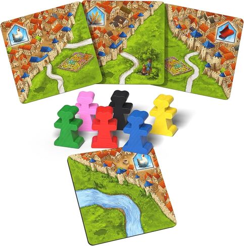 Hans Im Gluck Carcassonne Traders & Builders Board Game Expansion - Add Goods, Pigs & Builders to Enhance Strategy, Family Fun for Kids & Adults, Ages 8+, 2-5 Players, 45 Minute Playtime in Saudi Arabia