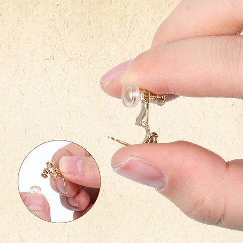 16 Pieces Clip on Earring Converter Earring Converters Pierced to Clip Pierced Earring-Backs for Posts Womens Clips on Earrings Non Pierced8 PCS Comfort Pads for Non-pierced Ears Comfort Earrings Pads in Saudi Arabia