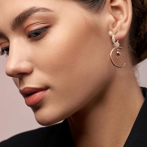 16 Pieces Clip on Earring Converter Earring Converters Pierced to Clip Pierced Earring-Backs for Posts Womens Clips on Earrings Non Pierced8 PCS Comfort Pads for Non-pierced Ears Comfort Earrings Pads in Saudi Arabia