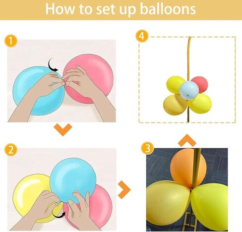 طقم حامل قوس البالون - شكل منحني حر 8.2 قدم و4.9 قدم حامل عمود بالون نصف قوس مع زخرفة خلفية أساسية لحفلات الزفاف، وأعياد الميلاد، وحفلات استقبال المولود الجديد، وديكورات الهالوين in Kuwait