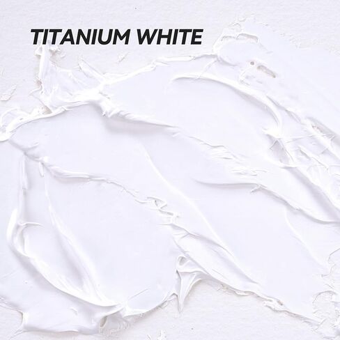 Paul Rubens Titanium White Oil Paint, 3 * 50 ml LargeTubes, Professional Oil Based Paint with High Saturation, Creamy Texture, and Consistency,Art Supplies for Artists, Students, Beginners in Saudi Arabia