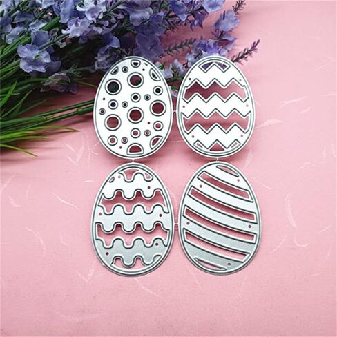 Easter Rabbit Egg Die Cuts for Card Making 6 Patterns Metal Template Molds for Scrapbooking and Crafts in Saudi Arabia