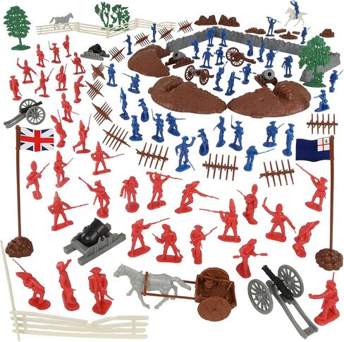 BMC Revolutionary War Battle of Bunker Hill - 115pc Plastic Army Soldier Playset in Saudi Arabia
