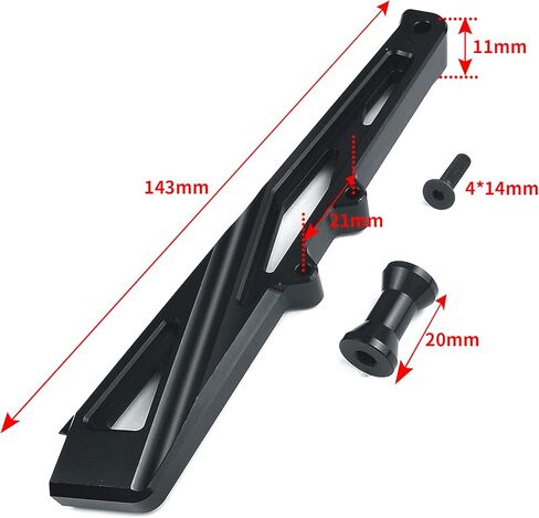 دعامة دعم الهيكل الأمامي والخلفي من الألومنيوم RC متوافقة مع Arrma 1/7 Felony Infraction V2 6S RC أجزاء ترقية السيارة in Saudi Arabia