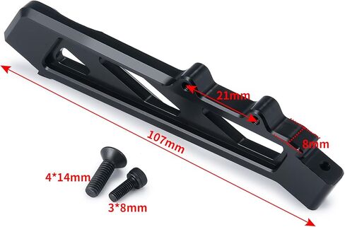 دعامة دعم الهيكل الأمامي والخلفي من الألومنيوم RC متوافقة مع Arrma 1/7 Felony Infraction V2 6S RC أجزاء ترقية السيارة in Saudi Arabia