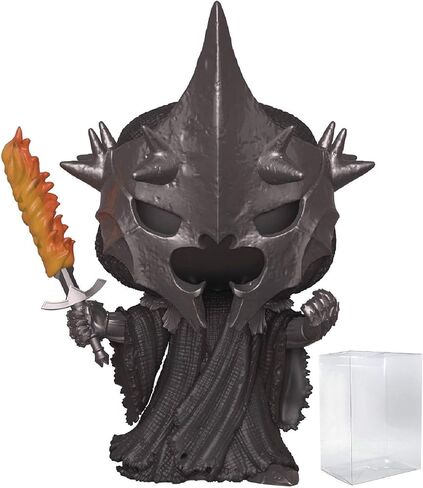 POP سيد الخواتم - ملك أنجمار الساحر [Ringwraiths] Funko Pop! مجسم من الفينيل (مرفق مع حافظة حماية Pop Box المتوافقة)، متعدد الألوان، 3.75 بوصة in Kuwait