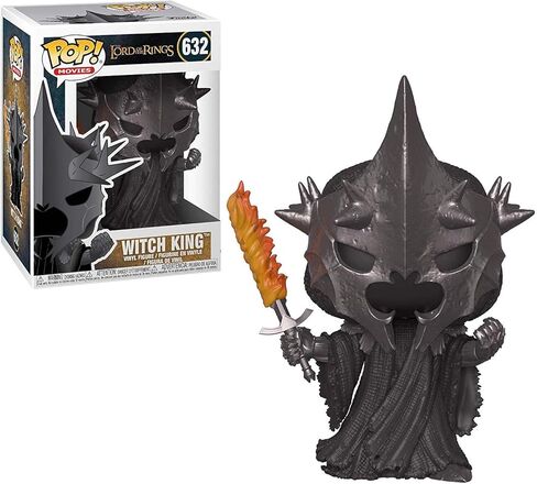 POP سيد الخواتم - ملك أنجمار الساحر [Ringwraiths] Funko Pop! مجسم من الفينيل (مرفق مع حافظة حماية Pop Box المتوافقة)، متعدد الألوان، 3.75 بوصة in Kuwait