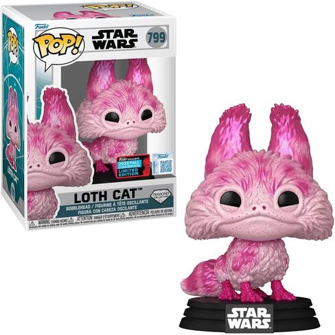 POP Star Wars Loth Cat Diamond Collection Funko Exclusive 2025 Fall Convention Limited Edition 799 (مع حماية بلاستيكية) in Kuwait