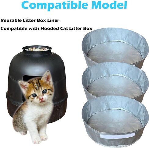 Cat Litter Box Liners for Hidden Plant Litter Box with Carrying Handles, Waterproof and Leak Proof (3 Pack) in Saudi Arabia