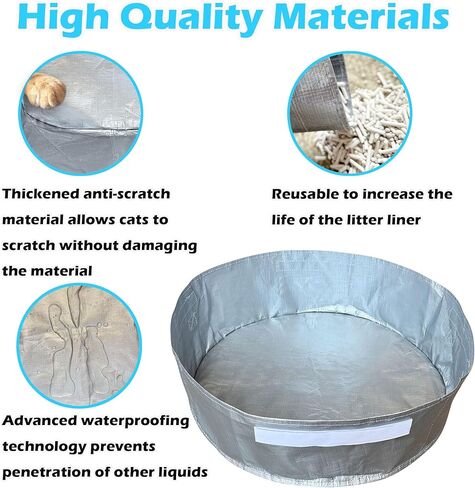 Cat Litter Box Liners for Hidden Plant Litter Box with Carrying Handles, Waterproof and Leak Proof (3 Pack) in Saudi Arabia