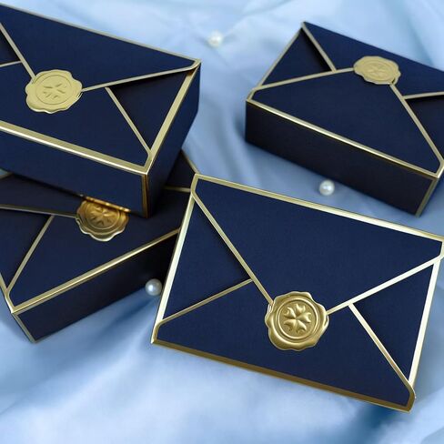 10PCS Pink Envelope Shape Gift Boxes Elegant Party Favor Candy Packaging for Wedding Birthday Bridal Shower Romantic Event Supplies in Saudi Arabia