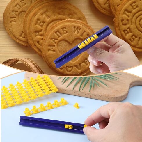 Clay Alphabet Letter Stamps, Small Pottery Stamp for Polymer Clay, Uppercase Alphabet and Numbers Stamps, Mini Fondant Embosser Cookie Cake Stamp DIY Making Tools (72 Characters, 1 Storage Bag) in Saudi Arabia