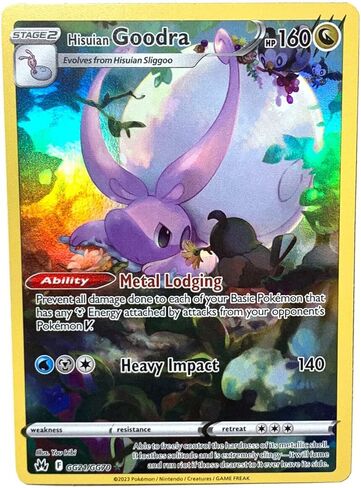 بوكيمون - Hisuian Goodra GG21/GG70 - Crown Zenith - Galarian Gallery - بطاقة Holo النادرة in Kuwait