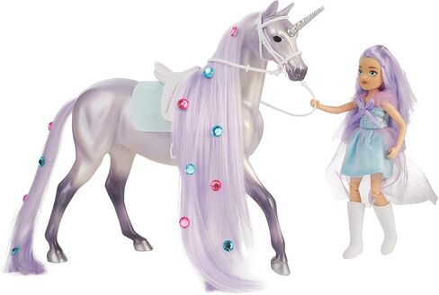 Breyer Horses Freedom Series | Twila & Moonstone - Magical Unicorn and Rider | Model # B-FS-10653 in Saudi Arabia