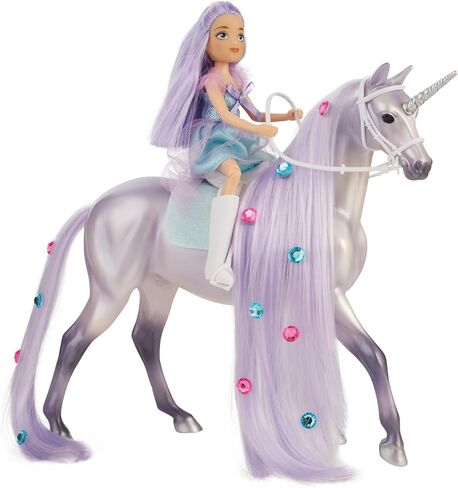 Breyer Horses Freedom Series | Twila & Moonstone - Magical Unicorn and Rider | Model # B-FS-10653 in Saudi Arabia