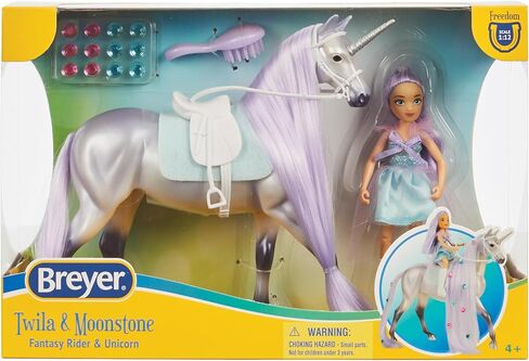 Breyer Horses Freedom Series | Twila & Moonstone - Magical Unicorn and Rider | Model # B-FS-10653 in Saudi Arabia
