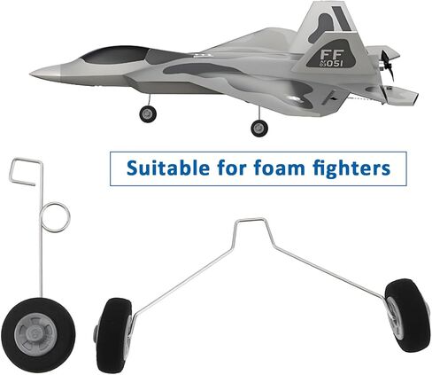 5 Pair Front and Rear RC Plane Wheels Compatible with Foam Fighter F22 Su27 HW33 Radio Remote Control Plane in Saudi Arabia