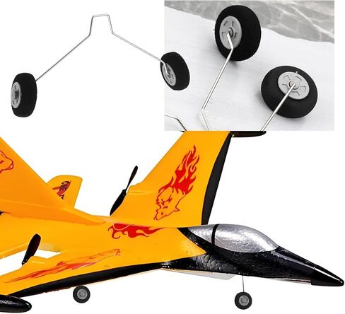 5 Pair Front and Rear RC Plane Wheels Compatible with Foam Fighter F22 Su27 HW33 Radio Remote Control Plane in Saudi Arabia