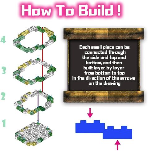 مجموعة مكعبات البناء الصغيرة لعيد الحب تيدي بير (16.9 بوصة) قبلة الحب الدب اللبنات هدية للكبار 2026 in Kuwait