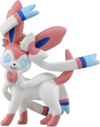 Takara Tomy Pokemon Moncolle Sylveon Pokemon Figure Toy 4 Years Old and Up Toy Safety Standard Passed ST Mark Certified Pokemon in Saudi Arabia