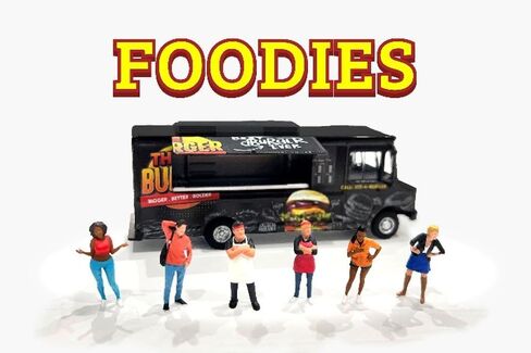 American Diorama Foodies 6 Piece Diecast Figure Set (6 Figures) Limited Edition for 1/64 Scale Models AD-64531MJ in Saudi Arabia