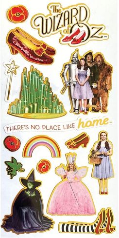 Paper House Productions The Wizard of Oz Shiny Foil Enamel Effect Sticker Sheet for Crafts, Scrapbooking & Collecting in Saudi Arabia
