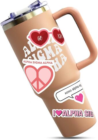 Alpha Sigma Alpha - Sticker Sheet - Love Theme in Saudi Arabia