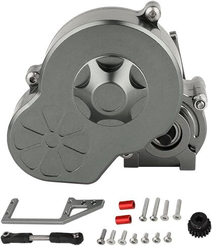 علبة تروس قطع ناقل الحركة كاملة من سبائك الألومنيوم مع ترس حفر لـ 1:10 محوري SCX10 AX10 Wraith RC زاحف معدني ترقية جزء-96455 in Saudi Arabia