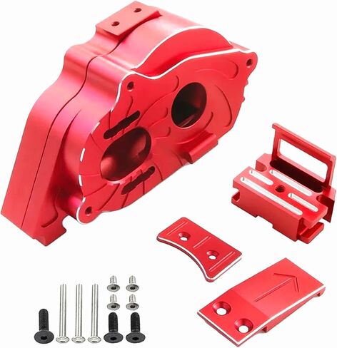 57T Metal spur Gear Center Differential & Motor Mount Gear Cover Upgrade Parts for ARRMA 1/10 Kraton 4x4 4S BLX Outcast 4x4 4S BLX 1/8 Mojave 4X4 4S BLX(Red) in Kuwait