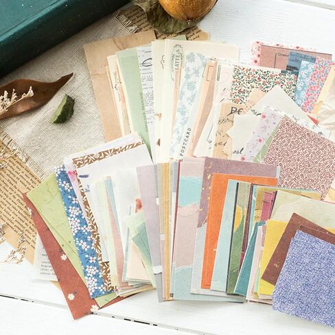 1Pack 60 Sheets Vintage Decorative Paper Set For Junk Journal,Scrapbooking Craft Paper With Floral And Retro Patterns in Saudi Arabia