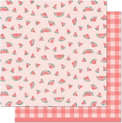Lawn Fawn LF3147 One in A Melon 12X12 Patterned Paper (Pack of 12 Sheets) in Saudi Arabia