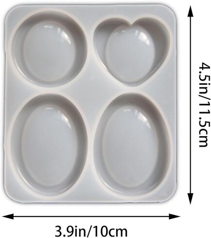 DIY Thumb Worry Stone Resin Silicone Mold, Anxiety Relief & Meditation Pocket Stones, Epoxy Resin Casting Mold, DIY Craft Home Decor, Relieve Stress Relax Healing Reiki for Men Women (4 Designs) in Saudi Arabia