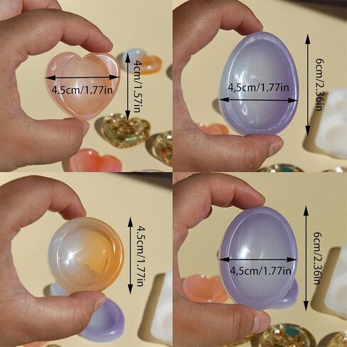 DIY Thumb Worry Stone Resin Silicone Mold, Anxiety Relief & Meditation Pocket Stones, Epoxy Resin Casting Mold, DIY Craft Home Decor, Relieve Stress Relax Healing Reiki for Men Women (4 Designs) in Saudi Arabia