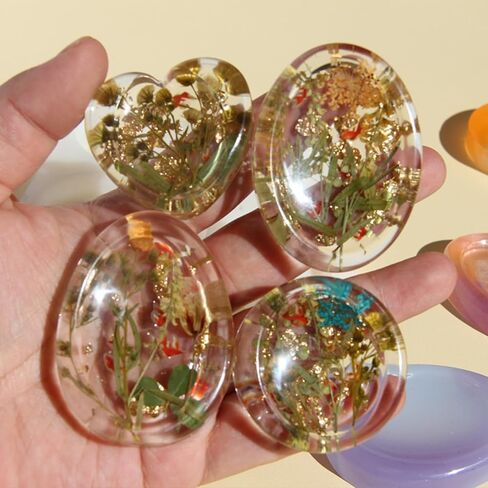 DIY Thumb Worry Stone Resin Silicone Mold, Anxiety Relief & Meditation Pocket Stones, Epoxy Resin Casting Mold, DIY Craft Home Decor, Relieve Stress Relax Healing Reiki for Men Women (4 Designs) in Saudi Arabia