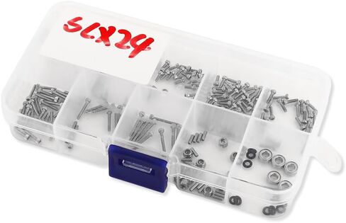 Stainless Steel Screws Set with Box for 1/24 RC Crawler Car Axial SCX24 AX24 Upgrade Part in Saudi Arabia