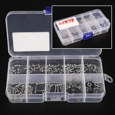 Stainless Steel Screws Set with Box for 1/24 RC Crawler Car Axial SCX24 AX24 Upgrade Part in Saudi Arabia