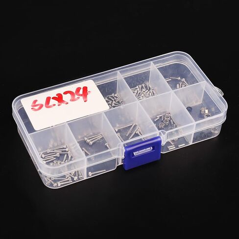 Stainless Steel Screws Set with Box for 1/24 RC Crawler Car Axial SCX24 AX24 Upgrade Part in Saudi Arabia