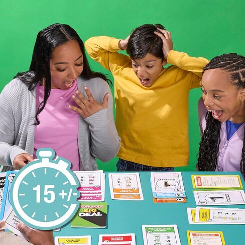 Monopoly Big Deal Card Game | Oversized Giant Large Cards for Family Fun | Ages 8+ | 2 to 5 Players | 15 Mins. | Travel Games for Kids and Adults in Saudi Arabia